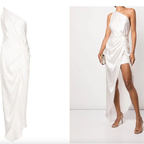 Michelle Mason twist-knot silk white gown - Picture 3 of 3